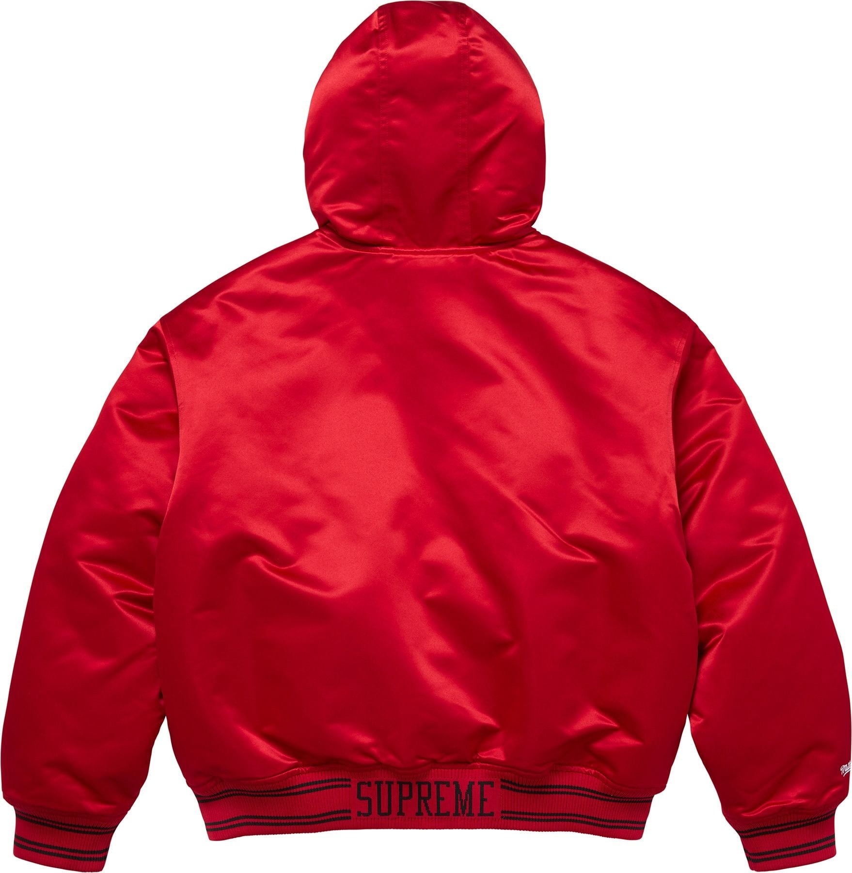 Supreme®/Mitchell & Ness® Lined Hooded Satin Varsity Jacket view 18